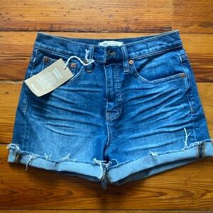 Madewell high rise denim shorts